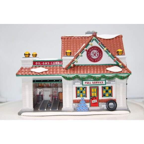 Dept 56 Snow Village - Rocky's 56 Filling Station - Picture 3 of 9